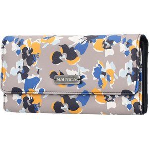 Women’s Floating Floral Atmosphere Money Manager RFID Wallet Clutch